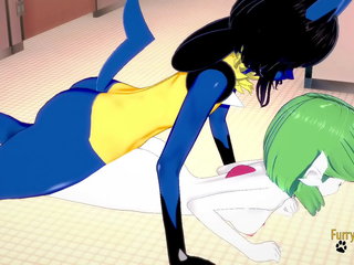 Pokemon Hentai Furry Yiff - Lucario sex in the restroom - Manga anime Japanese asian porn