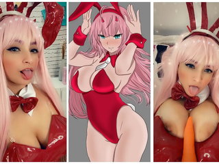 ZERO TWO DARLING IN THE FRANXX COSPLAY JERK OFF JOI CHALLENGE, I DARE YOU TO BE CUMMING FOR 3 TIMES, CAN YOU TAKE IT?? ANAL FUCKING